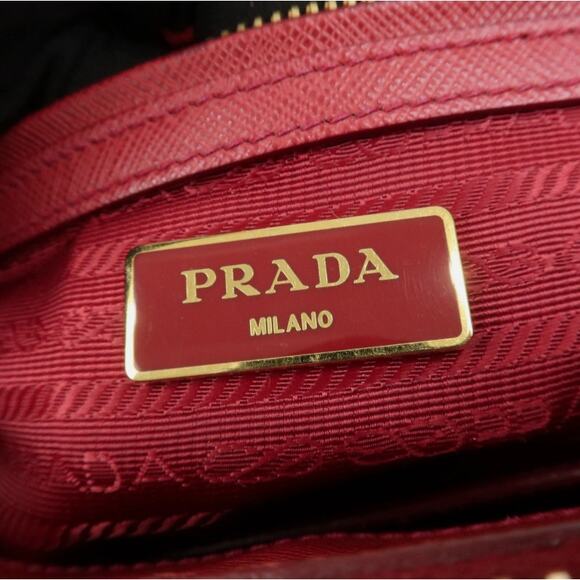 💎✨HOT BUY✨💎Authentic PRADA Triangle Logo Saffiano Leather Galleria - Picture 15 of 15